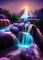 5D Moonlight Waterfall Diamond Painting Kits for Adults (Waterfall) 16 x 12 x 0.05 inches